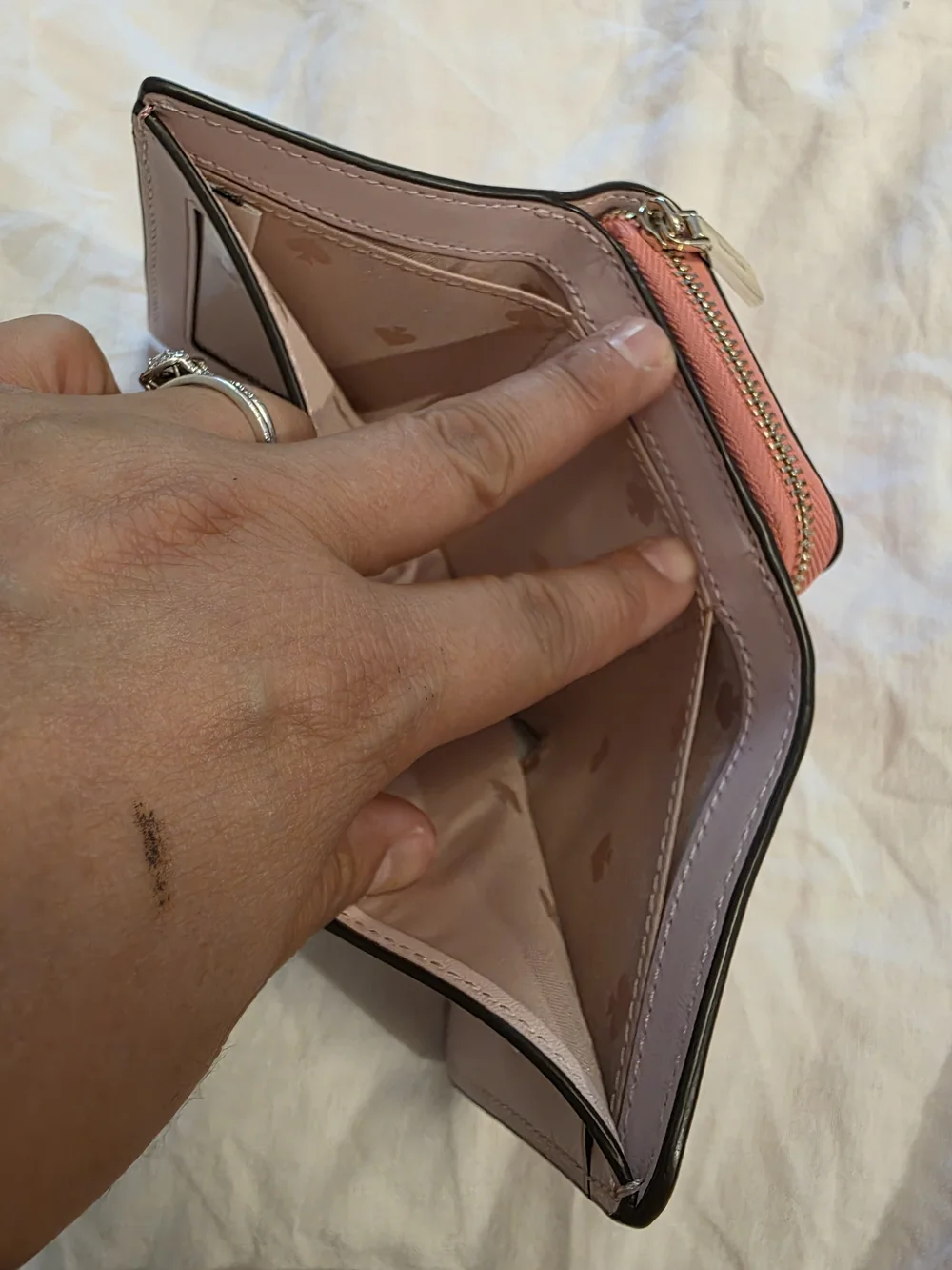 Kate Spade New York Pink Strawberry Compact Wallet